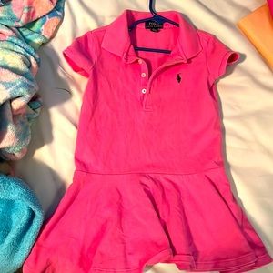 4T Polo Girls Dress pink
